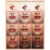 Hydrating Lip Tint Stain-1Pcs Tinted Plumping Lip Glow Oil, Moisturizing Water Lip Stain Makeup, Pigmented Non-Sticky Vegan Lip Gloss, Multi-Use Lip & Cheek Tint, Nude Glossy Finish, Cruelty Free-04#