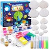 SOOVSY Glow in The Dark Sea Shells Painting Kit, Beach Toys Arts & Crafts Gifts for Girls Boys DIY Creative Supplies Toys for Age 4-6-8-12 Kids Activities