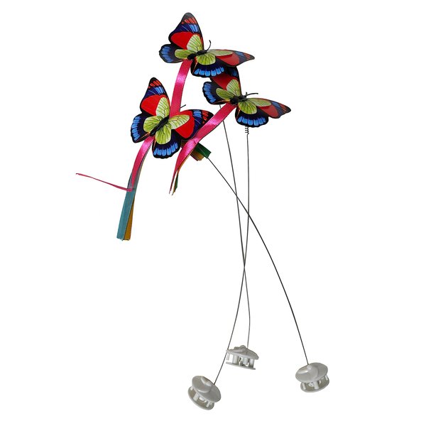 Caroline's Cats Replacement Butterflies for Cat Toy - Fluttering Butterfly Cat Toy Refills - Fits All for Paws and Several Other Brands