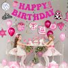 Disco Cowgirl Birthday Party Decorations- NOVBAUB 26PCS Pink Birthday Decoration Disco Cowgirl Preppy Y2k Hanging Swirls Party Streamers Bachelorette Party Decor Supplies for Women Girls