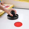 Coopay Air Hockey Pucks and Paddles, Air Hockey Paddles and Air Hockey Pushers Air Hockey Puck, Goal Handles Paddles Replacement Accessories for Game Tables(4 Striker, 8 Red Puck Pack)