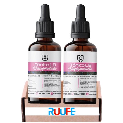 Facial Toner (2 Pack) Tonico despigmentante aclarante tonico despigmentante lb tonico lb despigmentante y aclarador tonico lb despigmentante elimina manchas
