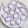 Elastic Hair Ties Elastics,Stretchy Rubber Bands,Pack of 12,Women Elastic Knotted Hair Rope Ponytail Holders for Women Girls(Light Purple)