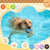JellyArch 16 Pcs Donut Dog Toys Latex Squeaky Dog Toys for Aggressive Chewers Tough Durable Dog Chew Toy No Stuffing Teething Toys Dog Birthday Gift for Small Medium Dogs Halloween Christmas