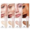 Hocossy Liquid Highlighter Natural Glow For Face & Body, Waterproof Moisturizing Light Liquid Luminizer For Long Lasting Shimmer, Contour Highlighter Stick Easy to Apply with Cushion Applicator (#3 Rose gold)