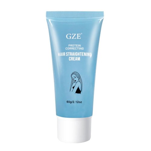 GZE STRAIGHTENING CREAM Smoothing Silk Protein for Hair, Protein Correcting Hair Straightening Cream, Hair Straightener Product for Women Men, Nourishing Hair Straightener Product