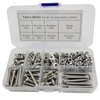 M4-0.7 x 10mm,12mm,16mm,20mm,25mm,30mm Pan Head Phillips Machine Screws,18-8 Stainless Steel Bolts Nuts Washers Screws Assortment Set (M4 Pan Head Phillips Screws)