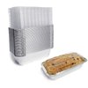 SINTOP Aluminum Foil Bread Pans Disposable | 1.5lb Loaf Pans with Lids | 50 Pack | Dessert Boxes - Perfect for Baking, Storing, Takeout