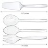 Plasticpro Clear Serving utensils (24, Serving Utensils Set)