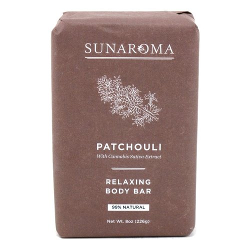 Sunaroma Soap Bar Patchouli 8 Ounce (236ml) (3 Pack)