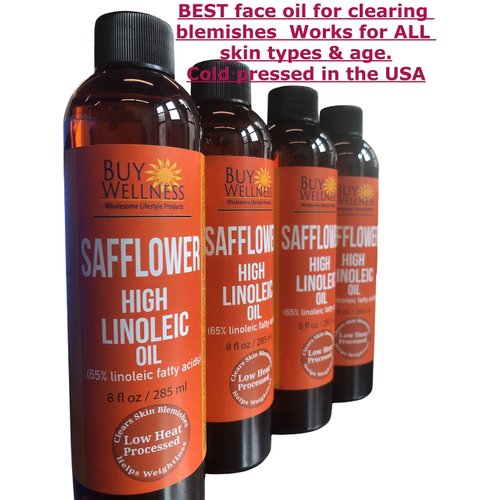 Safflower Oil High Linoleic Acid Cold Pressed Ultra Great Culinary or Fine Face & Skin Moisturizer Anti Aging 8 oz