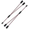 10Pack ShareGoo 11.8" JR Servo Extension Cable 1 Male to 2 Female Y Cables Y Harness Servo Extension Wire Lead for RC Cars Trucks Airplanes Servo Receiver Connection
