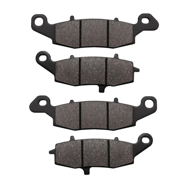 ZICOO Front & Rear Brake Pads for Kawasaki Vulcan 900 VN900 Classic/Classic LT 2006-2014, Vulcan 1500 VN1500 Nomad/Classic, Vulcan 1600 VN1600 Classic, VN 1700 Classic/Voyager Vaquero