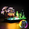 DALDED LED Lighting Kit for Lego Tranquil Garden 10315, LED Light Compatible with Lego 10315 Building Block Models (Remote Control Version)