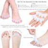 Bunion Corrector For Women Men, Bunion Pads Kit 15Pcs, Hallux Valgus Relief, Toe Spacer Straightener, Big Toe Separator Correction Splint Hammer Gel Metatarsal Sleeve Protector Brace Exercise Strap