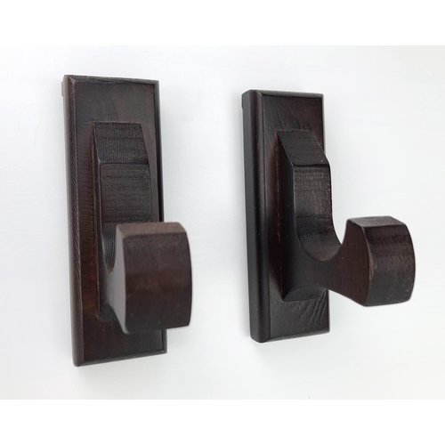 NANGOPOP Sword Wall Mount Display Hooks - Wood Sword Holder Rack, Hanger for Martial Arts Weapons, Axe, Knife, Dagger, Lightsaber and Wizard Wand at Home or Office