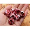 CREEBUY DND Dice Set Red Mix White Dice for Dungeon and Dragons D&D MTG 7-Die RPG Polyhedral Dice