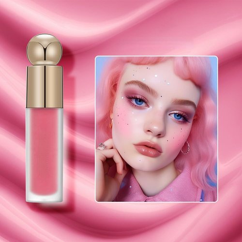 BEAUTY GLAZED Waterproof Matte Liquid Blush Stick Lightweight Cream Blush Moisturising Easy to apply Liquid Blush Multi-purpose Eyes lips Face Beauty Blush # 103