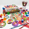 194 Pcs Christmas School Stationery Set Xmas Classrooms Exchange Stationery Party Favors Class Reward Prizes Notebooks Pencils Sharpener Erasers Stickers Stamps for Party Supplies (Snowball)