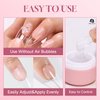 UNA GELLA Solid Nail Glue for Nail Tips 35ML Clear Gel Nail Glue Hard Gel for Nails Solid Gel for Fake Nail Long Lasting Nail Glue Gel for Nails U V Light Cured Nail Gel Glue Salon DIY Home