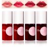 4 Colors Lip Tint Stain Set, Watery Lip Tint Mini Liquid Matte Lipstick, Lip Stain Long Lasting Waterproof, Korean Lip Gloss Moisturizing Natural, Multi-Use Lip and Cheek Tint, Lightweight Non-sticky