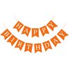 Waenerec Orange Birthday Banner Sign Happy Birthday Bunting Banner Garland for Kids Girl Woman Birthday Tea Party Decorations Bunting Flag Birthday Party Supplies