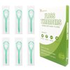 EasyHonor Dental Floss Threaders for Braces, Bridges, and Implants,Green, 210 Count (6 Pack)