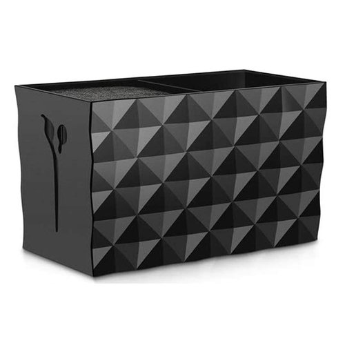 Salon Shears Rack for Hair Stylist Scissors Container for Pet Grooming Hair Cutting Organizer Storage Box Salon Shear Holder Combs Clips Brushes Hairdressing Combs Organizer (Black)