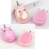 Axnhbubu 2pack mini Travel Portable Comb,Unicorn Anti-static Soft women/girl Comb,Pocket Brush Hair Wet Or Dry Hair comb,Pink and purple