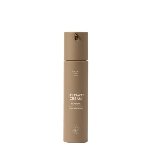 SWEET JULY SKIN Castaway Cream, Niacinamide, Shea Butter, Meadowfoam Seed Oil, Daily Face Cream, Moisturizer for All Skin Types, Hydrating, Anti-Aging, Clean & Fragrance Free 1.7 Fl oz