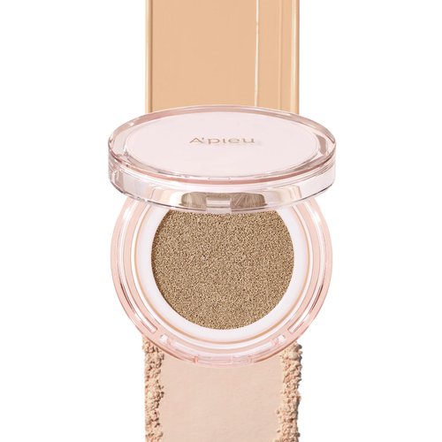 A'PIEU Waterlock Cushion Foundation No.23 Natural Beige Semi-Matte Natural Coverage Glow Foundation for Lasting Moisture, 3-Layered Hyaluronic Acid, Paraben-Free