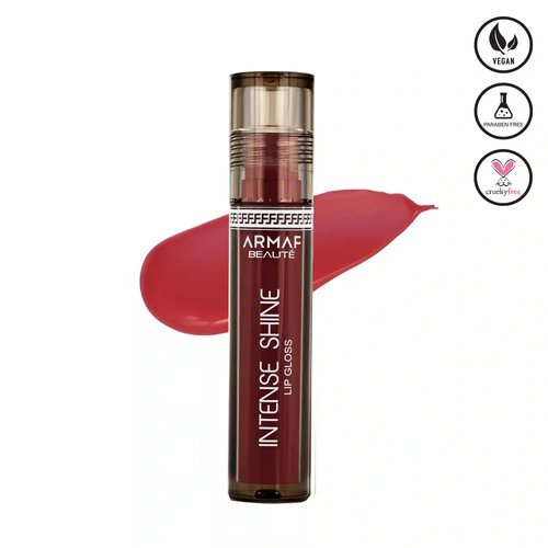 Armaf Beauté Intense Shine Lip Gloss - Moisturizing Non-Sticky Lip Gloss For High Shine, Peach, 3.2g/0.11 oz