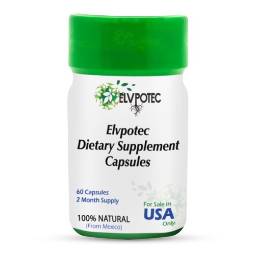 ELVPOTEC Mexican 60 Capsules 2 Month Supply from 100% Natural Ingredients for Your Body Gut and Colon Support | Made in Mexico