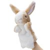 Plush Rabbit Hand Puppet Interactive Animal Toys for Role Play Storytelling Preschool Teaching Gifts for Kids Boys Girls (Brown)