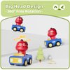 ALASOU Dinosaur Car Baby Toys for 1 2 Year Old Boy|First Birthday Gifts for Toddler Toys Age 1-2|1 2 Year Old Boy Birthday Gift|Stocking Stuffers for Toddlers 1-3