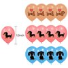 ADIANZI Dachshund Party Decorations Funny Dachshund Birthday Banner Hanging Swirls Dachshund Birthday Party Cake Topper Balloons Cupcake Toppers Dachshund Party Supplies With Different Dog Faces