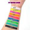 Bowitzki 9 Colors Water Activated Eyeliner Retro Hydra Liner Makeup Graphic Eyeliner UV Glow Fluorescent Color Face and Body Paint