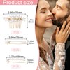 OIIKI Wedding Hair Accessories Kit, 1PCS Pearl Wedding Hair Comb, 4PCS U-shape Pearl Hair Pins, Bridal Hair Pieces, Pearl Hair Clips, Bridal Hair Accessories for Brides Bridesmaids -Gold,White