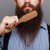 BESTOOL Hair Brush, Boar Bristle Beard Brush for Daily Beard Care, Men Brush with Handle Made of Beech Wood (Natural)