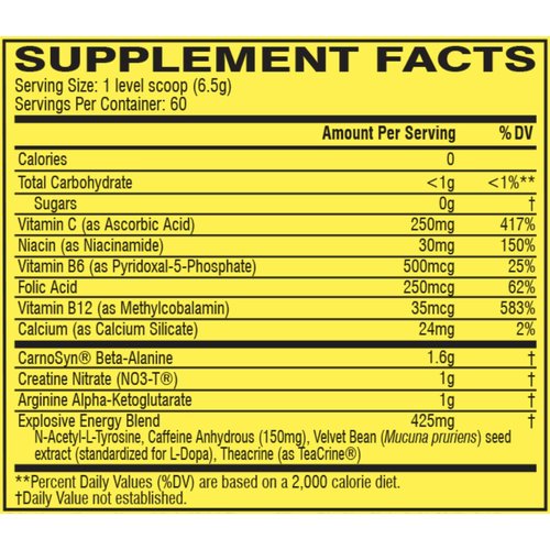 Cellucor C4 Original Pre Workout Powder ICY Blue Razz - Vitamin C for Immune Support - Sugar Free Preworkout Energy for Men & Women - 150mg Caffeine Plus Beta Alanine Plus Creatine - 60 Servings