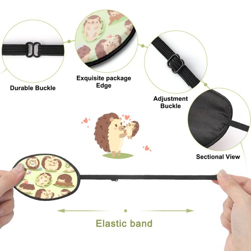 6 Pcs Eye Patches for Kids, Kids Eye Patches Silk Eye Patch Cute Elastic Lazy Eye Patch Kids Eye Patch with Elastic Strap for Single Right or Left Eye 6 Styles