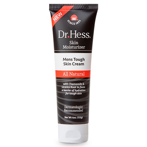 Dr Hess Men&#39;s Moisturizer, All Natural Tough Skin Cream with Lanolin, Beeswax, Licorice Root &amp; Ch...