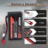 Hosim 4PCS 7.4V 1500mAh 15C Lipo Battery RC Lipo Batteries RC Car Remote Control Car Truck RC Boat Battery