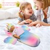 Baby Doll Sleeping Bag Toy Playset Rainbow Unicorn Doll Bedding Slumber Bed Accessories with Eye Mask Doll Unicorn Style Sleeping Bag (for 18 inch Doll)