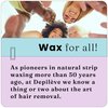 Depileve Hair Removal Wax - Lavender Rosin Wax for Sensitive Skin - Full-Body Wax - Ideal for Delicate Areas - Moisturizing Strip Wax - for Salon and At-Home Use