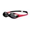Arena Unisex Youth Spider Junior Swim Goggles Girls and Boys Ages 6 to 12 No Fog Non-Mirror Lens Easy to Adjust Strap No Leak, Red/Smoke/Black