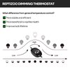 REPTIZOO Reptile Dimming Thermostat Heat Lamp Temperature Controller with LED Digital Screen, Specifically Designed for Light Heat Bulbs & Heaters