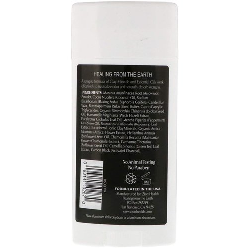ClayDry Natural Deodorant- Charcoal Mint