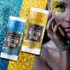 Brzeaf Waterproof Gold Glitter Stick, Shimmery & Long Lasting, Chunky Glitter for Face/Body/Hair/Eyes/Lip, Singer Concert Music Christmas Rave Festival, Glitter Stick Makeup & Face Glitter Gel