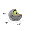 Buckle-Down Dog Toy, Mandalorian, Plush Squeaker Star Wars The Child Carriage Pose, Baby yoda, 8" x 8" (DTPT-SWBIJ) for All Breed Sizes